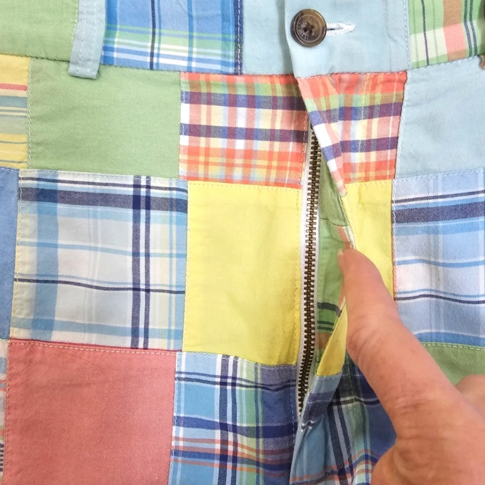 Brooks Brothers Plaid Multicolor Cotton Shorts